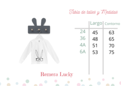 Remera Lucky Bunny Blanca en internet