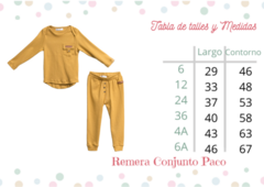 Conjunto Paco Mostaza - tienda online