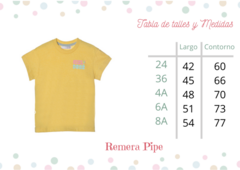Remera Pipe Amarilla - tienda online