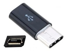 ADAPTADOR USB TIPO C MACHO A MICROUSB HEMBRA DATOS + CARGA