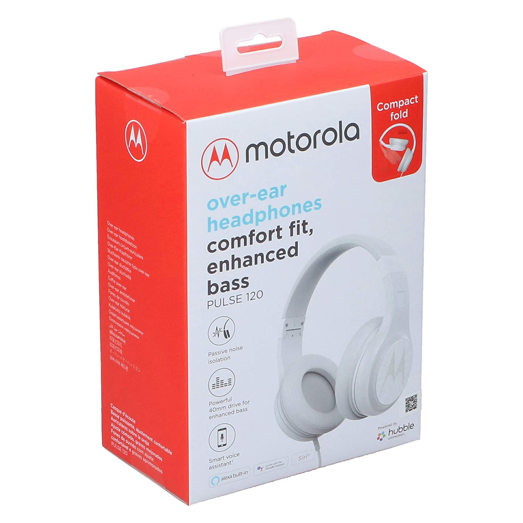 Auriculares Over ear 3.5 mm Motorola Pulse 120 Blanco