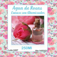 Agua De Rosas 250 Ml Con Envase Atomizador Tonico Facial Ojeras Acne en internet
