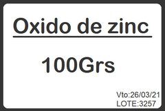Oxido De Zinc Envase De 100grs. En Caba Barrio De Belgrano en internet