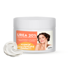 Crema Ultra hidratante de UREA 20% Vitamina E, Colágeno, Hidrolizado de Elastina - Pieles secas x 250GRS