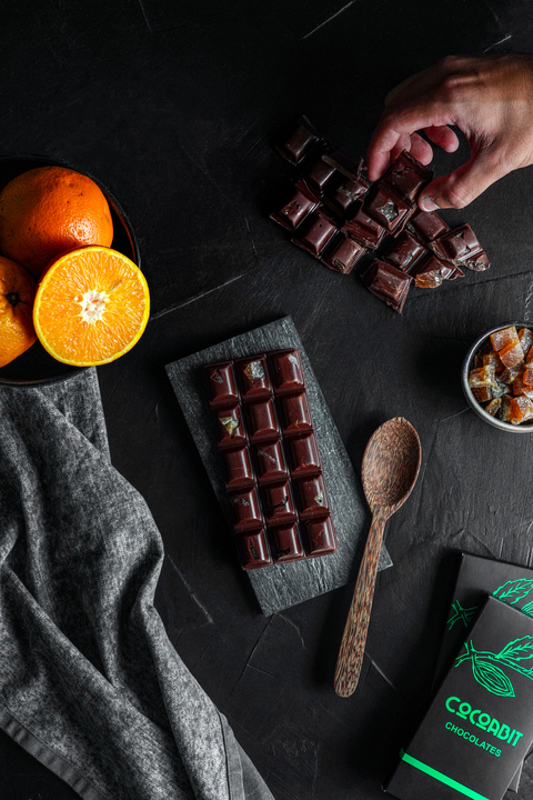 Tableta de Chocolate Semiamargo con Naranja 100gr - comprar online