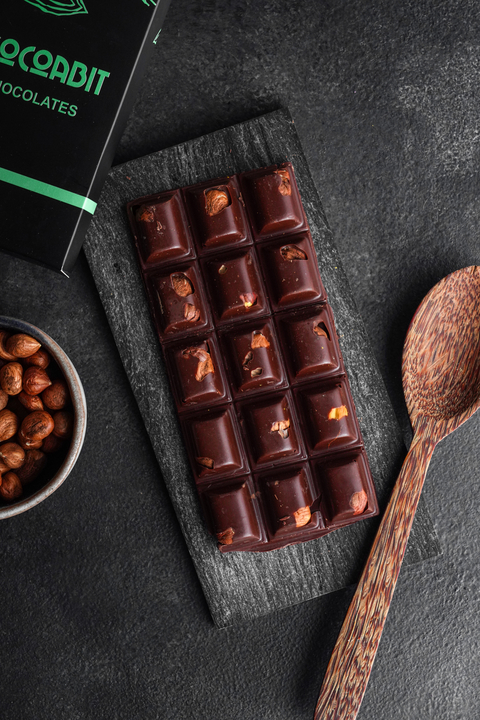 Tableta de Chocolate Semiamargo con Avellanas 100gr - comprar online