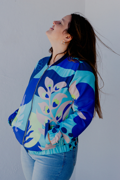 Imagen de Campera ASTROMELIA estampado azul