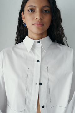 Camisa Crop White - AGUS CHUEIZER