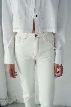 Camisa Crop White - tienda online