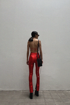 Pantalón Henrri Metallic Rojo