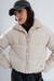 P100 - Campera reversible puffer sire con piel interna y bolsillos