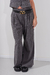 0879 Pantalon wide leg pinzado melange pinzado en internet