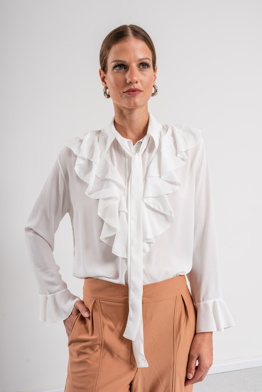 Camisas con volados 2018 hotsell