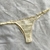 Tanga Tul Bordado Vintage Amarillo - tienda online