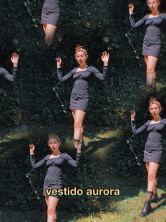 Imagen de Vestido AURORA ❤ Algodón negro (talle S, L, XL, 2XL, 3XL, 4XL)