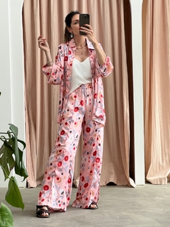 Pantalon Palazzo Lavanda rosa - tienda online