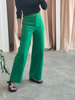 Pantalon Columbia verde - comprar online