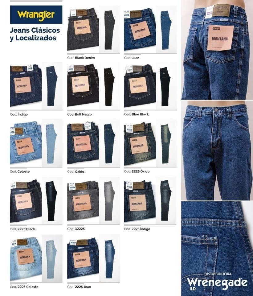 WRANGLER JEANS x6 UNIDADES distribuidora wrenegade