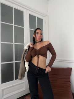 Top GRETEL marron - comprar online