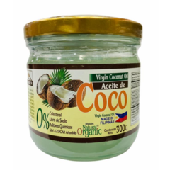 Aceite de Coco Virgen Organico Prensado en Frío 300gr Natural Freshly