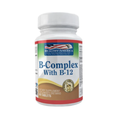 B-Complex with B-12 Complejo B 90 Tabletas | Healthy America