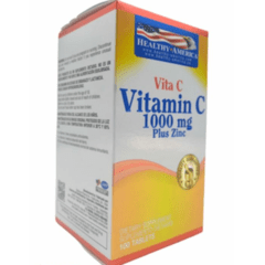Vitamina C 1000mg + Zinc X100 Tabletas - Healthy America - comprar online