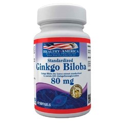 Ginkgo Biloba 80 mg 90 càpsulas - HEALTHY AMERICA