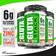 Gluta Stack Glutamina 6000mg + Zinc 1.1 Lb - comprar online