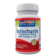 Infecturin Cranberry con Vit C & E x100 Softgels - Healthy America