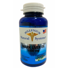 Shark Liver Oil 1.000 Mg Aceite de Higado de Tiburon X100 Softgels Natural Systems
