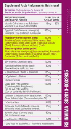 DTX Detox x60 Cápsulas Blandas Healthy Sports - comprar online