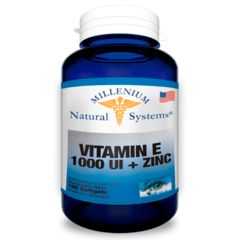 Vitamina E 1000 UI + Zinc X 100 Softgels Natural Systems