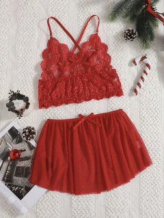 CONJUNTO LENCERIA NAVIDAD