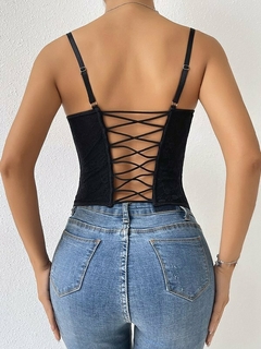 CORSET LARGO IMPORTADO NEGRO - Compulsiva