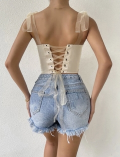 TOP CORSET CHAMPAGNE IMPORTADO - Compulsiva