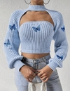 CONJUNTO SWEATER (TOP + MANGUITAS) BUTTERFLY IMPORTADO