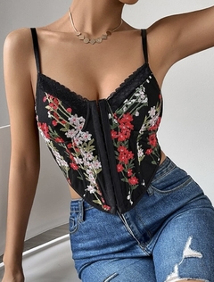 TOP CORSET BORDADO TIMON - comprar online