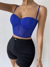 TOP CORSET BLUE IMPORTADO