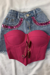 TOP CORSET FUCSIA