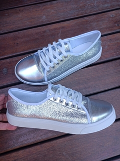 ZAPATILLAS GLITTER PLATA - comprar online