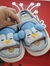 Pantufla animalito pinguinito celeste - comprar online