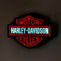 Luminoso Harley a Pilha