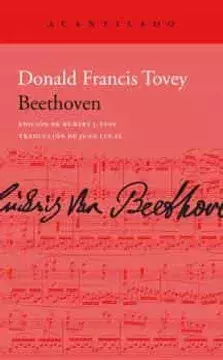 BEETHOVEN - DONALD FRANCIS TOVEY - ACANTILADO