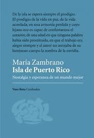 Isla de Puerto Rico - María Zambrano - VASO ROTO