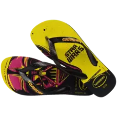 OJOTAS HAVAIANAS STAR WARS - PRETO AMARELO - tienda online