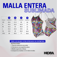 MALLA ENTRIZA HIDRASPORT MUJER - CLASICA NEGRA en internet