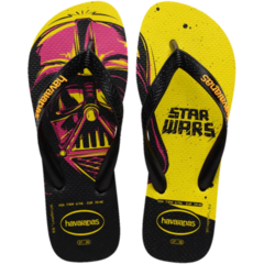 OJOTAS HAVAIANAS STAR WARS - PRETO AMARELO