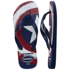 OJOTAS HAVAIANAS KIDS TOP MARVEL - CAPITAN AMERICA