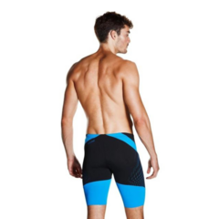 SPEEDO JAMMER CHEVRON SPLICE HOMBRE ENDURANCE+ NEGRO AZUL (558) en internet