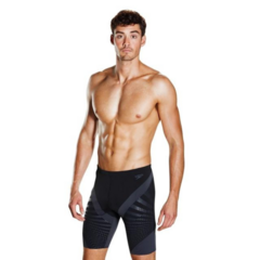 SPEEDO JAMMER CHEVRON SPLICE HOMBRE ENDURANCE+ NEGRO GRIS (552)